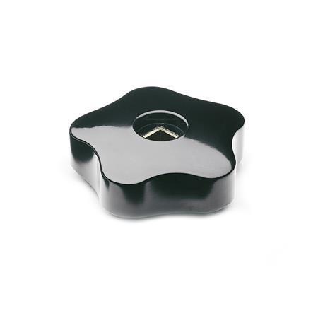 Otto Ganter Star Knob Duroplast with Square, GN 5333